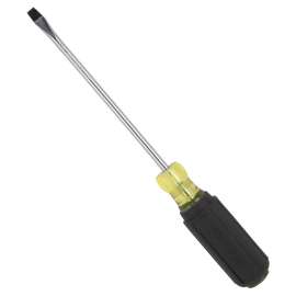 Vulcan Screwdriver, 1/4 in Drive, Slotted Drive, 10 in OAL, 6 in L Shank, Plastic/Rubber Handle