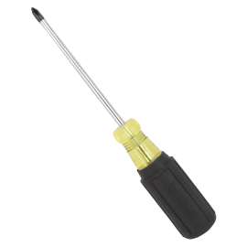 Vulcan Screwdriver, #1 Drive, Phillips Drive, 7-5/8 in OAL, 4 in L Shank, PVC/Rubber Handle