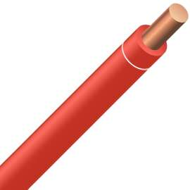 Southwire 50769903 Building Wire, 14 AWG Wire, 300 m L, Copper Conductor, PVC Sheath, Red Sheath