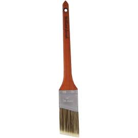 NOUR 1333-37N Paint Brush, 1-1/2 in W, Thin Angular Brush, Polyester SRT Bristle, Rat Tail Handle