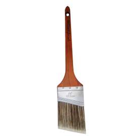 NOUR 1333-63N Paint Brush, 2-1/2 in W, Thin Angular Brush, Polyester SRT Bristle, Rat Tail Handle