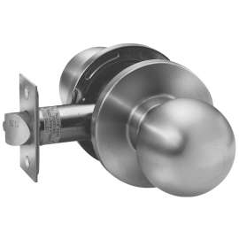 Taymor 32-8910 Lockset, Knob Handle, Stainless Steel, 2-3/4 in Backset, 1-3/8 to 1-3/4 in Thick Door, 2-1/16 in Strike