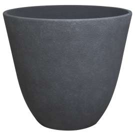 Landscapers Select Planter, 22 in Dia, Round, Resin, Dark Monzonite