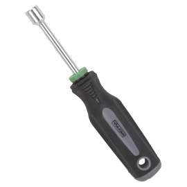 Vulcan MC-SD41 Nut Driver, 9 mm Drive, 7 in OAL, Cushion-Grip Handle, 3 in L Shank, Magnetic Tip, PP & TPR Handle