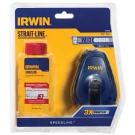 IRWIN Speedline Series 1932885 Reel and Chalk Combo, 100 ft L Line, 3:1 Gear Ratio