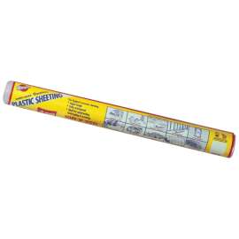 Warp's 12-4CH10B Waterproof Polyethylene Sheeting, 25 ft L, 10 ft W, 4 mil Thick, Black
