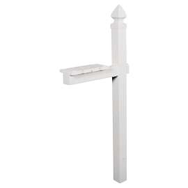 Gibraltar Mailboxes WP000W01 Mailbox Post, 22.7 in L, 6 in W, PVC