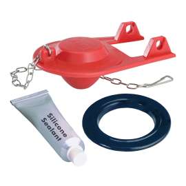 Korky 2003FR Flush Valve Repair Kit, Rubber, Black/Red