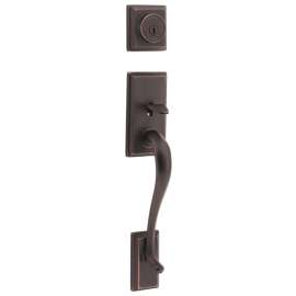 Kwikset 800HE-11P SMT Handleset, 1 Grade, Brass, Venetian Bronze, 2-3/8 x 2-3/4 in Backset, KW1 Keyway, Residential