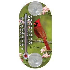 La Crosse 204-104 Thermometer, Analog, -30 to 120 deg F, Resin Casing