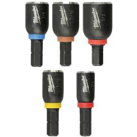Milwaukee 49-66-4563 Nut Driver Set, 5-Piece, Insert Magnetic, Steel