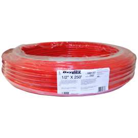 BOW 588137 Pipe Tubing, 1/2 in, Polyethylene, Red, 250 ft L