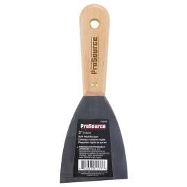 ProSource Wall Scraper, 3 in W Blade, Full-Tang Blade, HCS Stiff Blade, Rosewood Handle, Wood Handle, 7-3/4 in OAL