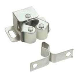 Richelieu BP6032G Double Roller Catch, 1-1/4 in W x 5/8 in D Catches, Metal, Zinc