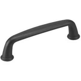 Richelieu BP877195 Cabinet Pull, 4-13/32 in L Handle, 9/16 in H Handle, 1-3/32 in Projection, Metal, Brushed Nickel