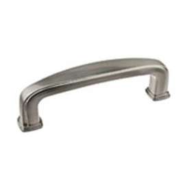 Richelieu BP81076195 Cabinet Pull, 3-1/2 in L Handle, 5/8 in H Handle, 1-3/32 in Projection, Metal, Brushed Nickel