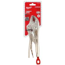 Milwaukee Torque Lock 48-22-3420 Locking Plier, 10 in OAL, 2 in Jaw Opening, Red/Silver Handle, Comfort-Grip Handle