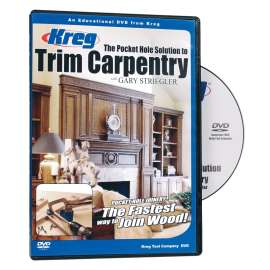 Kreg V07-DVD Trim Carpentry DVD, Trim Carpentry