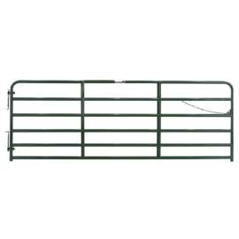 TARTER 2GGCH6 Farm Gate, 6 ft W Gate, 52 in H Gate, Steel Frame, Green