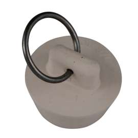 Plumb Pak Duo Fit Series PP820-5 Drain Stopper, Rubber, White, For: 7/8 to 1 in Sink