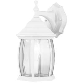 CANARM IOL1211 Outdoor Lantern, 120 V, 100 W, Incandescent Lamp, Aluminum/Steel Fixture, White Fixture