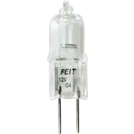 Feit Electric BPQ20T3/CAN Halogen Bulb, 20 W, G4 Lamp Base, JC T3 Lamp, 3000 K Color Temp, 2000 hr Average Life