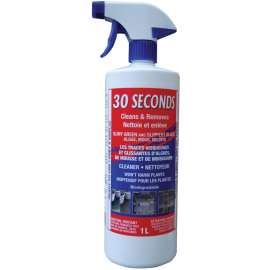 30 Seconds 30SEC1 Biodegradable Ready-To-Use Outdoor Cleaner, 1 l, Light Yellow, Liquid, Bleach