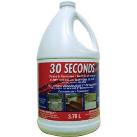 30 Seconds 30SEC4CON Outdoor Cleaner, 3.78 L, Liquid, Bleach, Yellow
