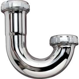 Plumb Pak PPC152CP J-Bend, 1-1/2 in, Brass, Chrome