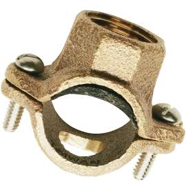 Plumb Pak PPC855-30LF Saddle Tee, 3/4 in Run, 1/2 in Branch, FIP Branch Connection
