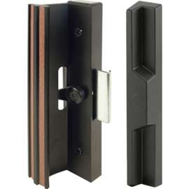 Prime-Line C 1106 Handle Set, Aluminum, Painted, 3/4 to 1-3/4 in Thick Door