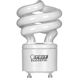 Feit Electric BPESL13T/GU24/D/C Compact Fluorescent Bulb, 13 W, Spiral Lamp, GU24 Lamp Base, 900 Lumens