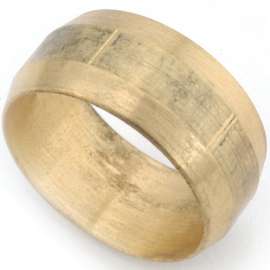 Anderson Metals 730060-10 Pipe Sleeve, 5/8 in Compression, Brass