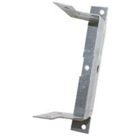 MiTek ERB24-TZ Fence Bracket, 3/4 in L, 1-1/2 in W, 18 ga Thick Material, Steel, Zinc