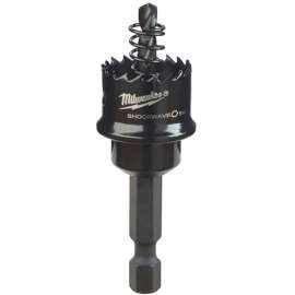 Milwaukee 49-56-9805 Hole Saw, 3/4 in Dia, 1/2 in D Cutting, 1/4 in Arbor, 8 TPI, HSS Cutting Edge