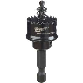 Milwaukee 49-56-9810 Hole Saw, 7/8 in Dia, 1/2 in D Cutting, 1/4 in Arbor, 8 TPI, HSS Cutting Edge