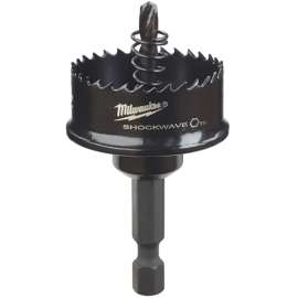 Milwaukee 49-56-9825 Hole Saw, 1-1/4 in Dia, 1/2 in D Cutting, 1/4 in Arbor, 8 TPI, HSS Cutting Edge
