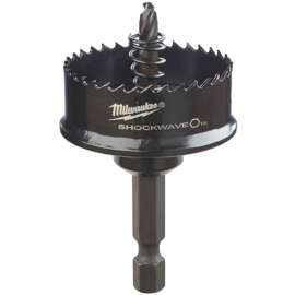 Milwaukee 49-56-9830 Hole Saw, 1-3/8 in Dia, 1/2 in D Cutting, 1/4 in Arbor, 8 TPI, HSS Cutting Edge