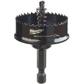 Milwaukee 49-56-9835 Hole Saw, 1-1/2 in Dia, 1/2 in D Cutting, 1/4 in Arbor, 8 TPI, HSS Cutting Edge