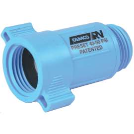 CAMCO 40143 Water Pressure Regulator, 3/4 in ID, Female x Male, 40 to 50 psi Pressure, ABS, Blue
