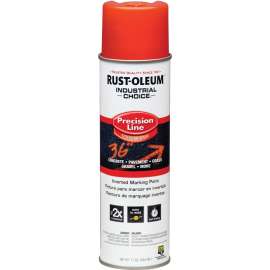 RUST-OLEUM INDUSTRIAL CHOICE 1662838 Marking Paint, Gloss, Fluorescent Red, 17 oz, Aerosol Can