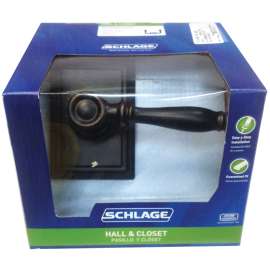 Schlage Birmingham Series F10VBIR716ADD Passage Lever, Zinc, Aged Bronze