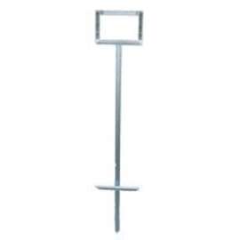 JACKSON SAFETY 3006179 Sign Stand, T-Style, Galvanized Steel, For: 36 to 48 in Roll-Up Signs