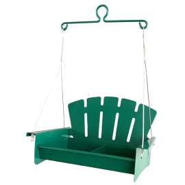 Stokes Select 38267 Platform Bird Feeder, Swing, 2.6 lb Seed, 2-Compartment