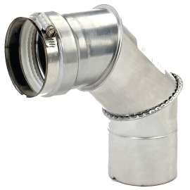 Bosch Z-Flex Series 2SVEEWCF0390 Z-Vent Water Heater Elbow, Stainless Steel