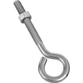 National Hardware N221-572 Eye Bolt, 1/4-20 Thread, 0.87 in L Thread, 0.56 in ID Dia Eye, 1.02 in L Shank
