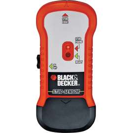 Black+Decker SF100 Stud Sensor, 3/4 in Detection, Orange, Detectable Material: Metal/Wood