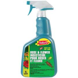 Safer 51-5060CAN Rose and Flower Insecticide, Liquid, Spray Application, 1 L