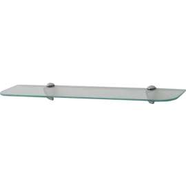 Knape & Vogt KT-0134-624SN Straight Decorative Shelf Kit, 25 lb Capacity, 6 in OAW, 24 in OAH, Satin Nickel