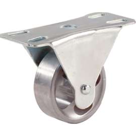 Shepherd Hardware 9783 Rigid Caster, 4 in Dia Wheel, 1-1/2 in W Wheel, Cast Iron Wheel, 500 lb